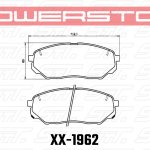 Колодки тормозные 17-1962 PowerStop Z17 передние HYUNDAI SANTA FE 2018-> ; KIA SORENTO 2015->