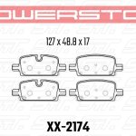 Колодки тормозные 36-2174 PowerStop Z36 задние Cadillac Escalade, Chevrolet Tahoe, 2021->