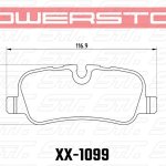 Колодки тормозные 23-1099 PowerStop Z23 задние LAND ROVER DISCOVERY; RANGE ROVER