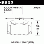Колодки тормозные HB602D.545 HAWK ER-1