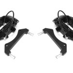 Комплект суппортов 2 шт. Brembo 4 поршня+адаптеры+армир. торм. шланги (2 шт) Черные VAG-B4B-GN3BK