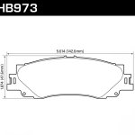 Колодки тормозные HB973Y.590 HAWK LTS  задние Toyota LC300; Land Cruiser 300