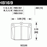 Колодки тормозные HB169D.560 HAWK ER-1