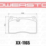 Колодки тормозные 23-1165 PowerStop Z23 передние Range Rover Sport Brembo 2005-2013