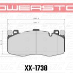 Колодки тормозные 26-1738 PowerStop Z26 передние BMW X5M F85; X6M F86