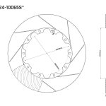 Ротор тормозного диска 370*24mm, DC Brakes DC37024-10D65S, D крепеж, (задние BMW M F8x; G8x)