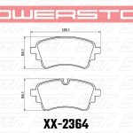 Колодки тормозные 23-2364 PowerStop Z23 задние AUDI A4 B9; A6 C8; Q5; Q7; TOUAREG