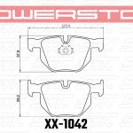 Колодки тормозные 23-1042 PowerStop Z23 задние BMW 5 E60, 6 E63, X5 E70, F15; X6 E71, F16;