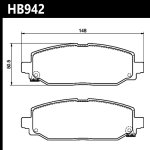 Колодки тормозные HB942Y.707 HAWK LTS задние Jeep Wrangler 342mm Rotor