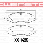 Колодки тормозные 26-1425 PowerStop Z26 передние RANGE ROVER SPORT; IV; колесо 19"