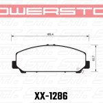 Колодки тормозные 36-1286 PowerStop Z36 передние INFINITI QX56 2007-13 ; QX80; NISSAN