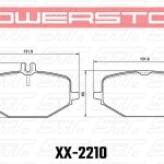 Колодки тормозные 26-2210 PowerStop Z26 задние MB GLE, GLS 167, G W463