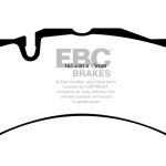 Колодки тормозные DP51591NDX EBC Bluestuff передние SUBARU; Maserati Levante; Alfa Romeo