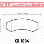 Колодки тормозные 36-1084 PowerStop Z36 перед DODGE RAM 1500, DURANGO