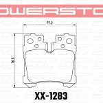 Колодки тормозные 36-1283 PowerStop Z36 задние Lexus LS (F4), LS350, LS500 2017->