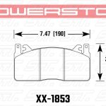 Колодки тормозные 36-1853 PowerStop Z36 перед Mustang Shelby GT350 2015->