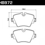 Колодки тормозные HB972Z.660 HAWK PC перед BMW 3 G20; X3 G01 НЕ Заказывать