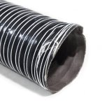 Воздуховод силиконовый, диаметр 51mm, до +255°С, цена за 1м, Thermal Division TDAD151B черный