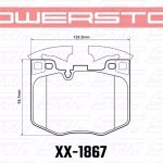 Колодки тормозные 36-1867 PowerStop Z36 перед BMW 5 G30, 6 G32GT, X3 G01, X4 G02, 7 G11