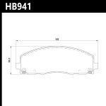 Колодки тормозные HB941Y.712 HAWK LTS передние Jeep Wrangler