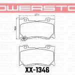 Колодки тормозные 23-1346 PowerStop Z23 передние INFINITI FX50/FX37/G37/ Nissan 370Z