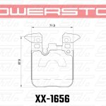 Колодки тормозные 23-1656 PowerStop Z23 задние BMW M4 F82, F32; M3 F80 F30; F20 F22 M-Performance