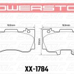 Колодки тормозные 26-1784 PowerStop Z26 передние FORD Mustang Performance R-Package, 2014-