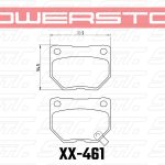 Колодки тормозные 17-461 PowerStop Z17 задние SUBARU Impreza WRX