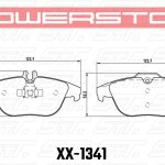 Колодки тормозные 26-1341 PowerStop Z26 задние MB C W204; GLK W204