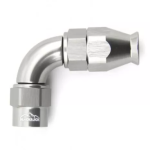 Фитинг AN4 90 градусов Full Flow под тефлоноый шланг (PTFE) серый