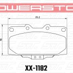 Колодки тормозные 23-1182 PowerStop Z23 передние SUBARU Impreza WRX; Nissan 300ZX; HPB тип 1;