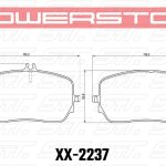 Колодки тормозные 26-2237 PowerStop Z26 перед MB GLE, GLS 167;