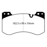 Колодки тормозные DP82454RPX EBC RP-X BMW передние M2 G87; M3 G80; M4 G82;