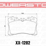 Колодки тормозные 36-1282 PowerStop Z36 передние Lexus LS (F4), LS350, LS500 2017->