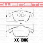 Колодки тормозные 17-1306 PowerStop Z17 перед Range Rover EVOQUE; FREELANDER MK2; XC70; V70