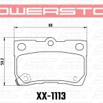 Колодки тормозные 23-1113 PowerStop Z23 задние LEXUS GS; IS; TOYOTA CROWN; MARK X