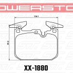 Колодки тормозные 23-1880 PowerStop Z23 передние BMW M4 F82; M3 F80; M-Performance