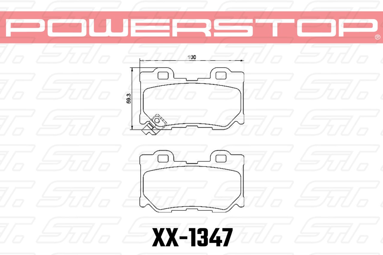 Колодки тормозные 23-1347 PowerStop Z23 задние INFINITI  FX37 / FX50 / G / M