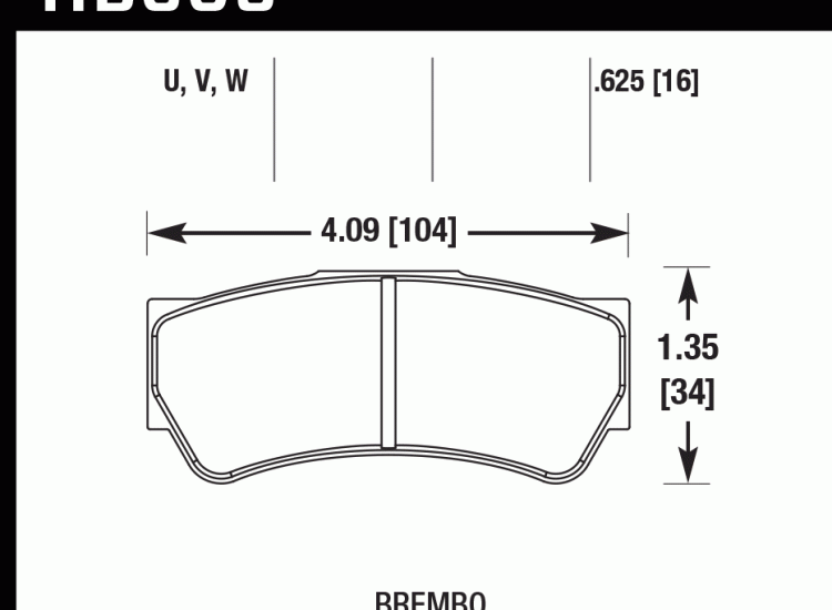 Колодки тормозные HB605D.625 HAWK ER-1