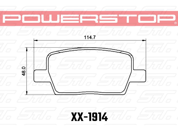 Колодки тормозные 23-1914 PowerStop Z23 задние Cadillac XT5; XT6; CHEVROLET Blazer 2018-> ; Traverse