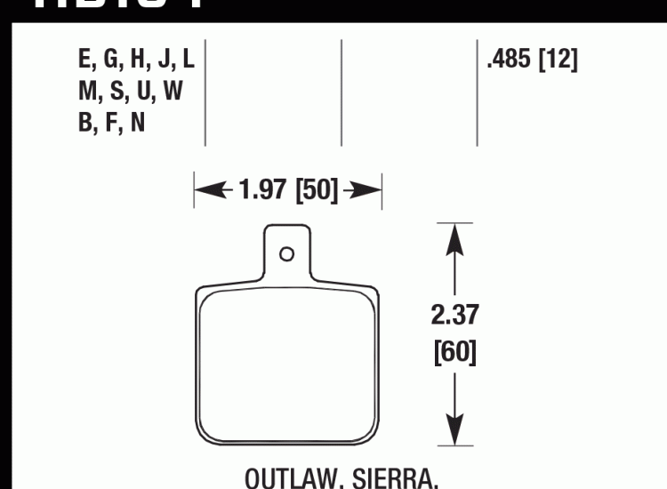 Колодки тормозные HB104D.485 HAWK ER-1