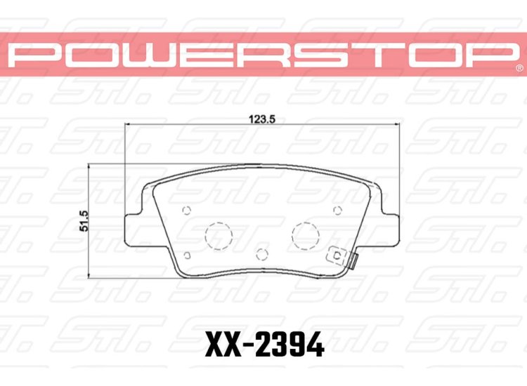 Колодки тормозные 23-2394 PowerStop Z23 задние GENESIS G80; GV70