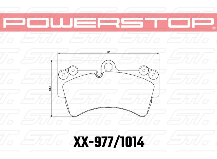 Колодки тормозные 23-1014 PowerStop Z23 передние PORSCHE Cayenne (955); Audi Q7; VW Touareg