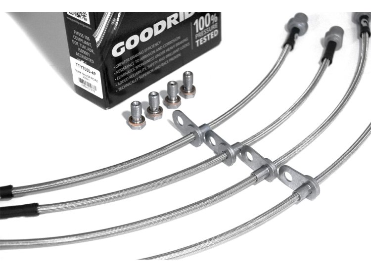 Армированные тормозные шланги Goodridge TTY7050-4P (4 шт.) Toyota Yaris GR RC/RZ 2020->  4шт.