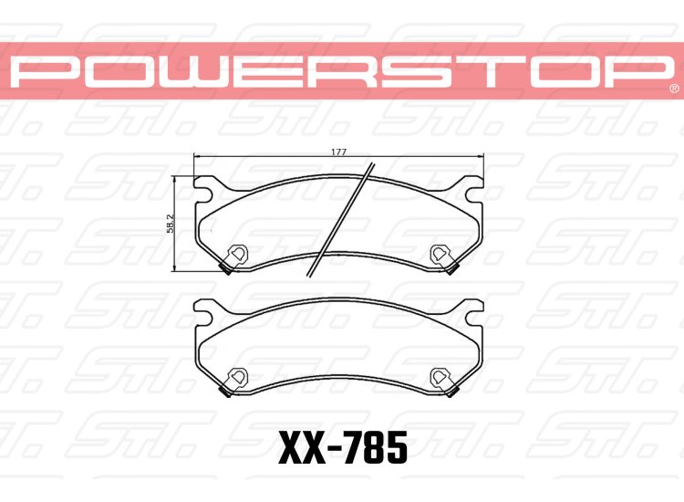 Колодки тормозные 36-785 PowerStop Z36 задние Hummer H2; CHEVROLET Tahoe
