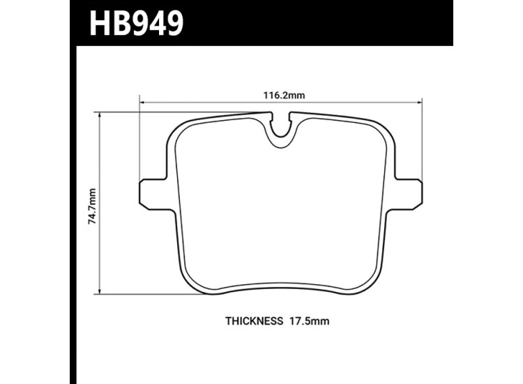 Колодки тормозные HB949N.657 HAWK HP+ задние BMW M5 F90; X3 G01, X5 G05, X6 G06, X7 G07 M Performanc