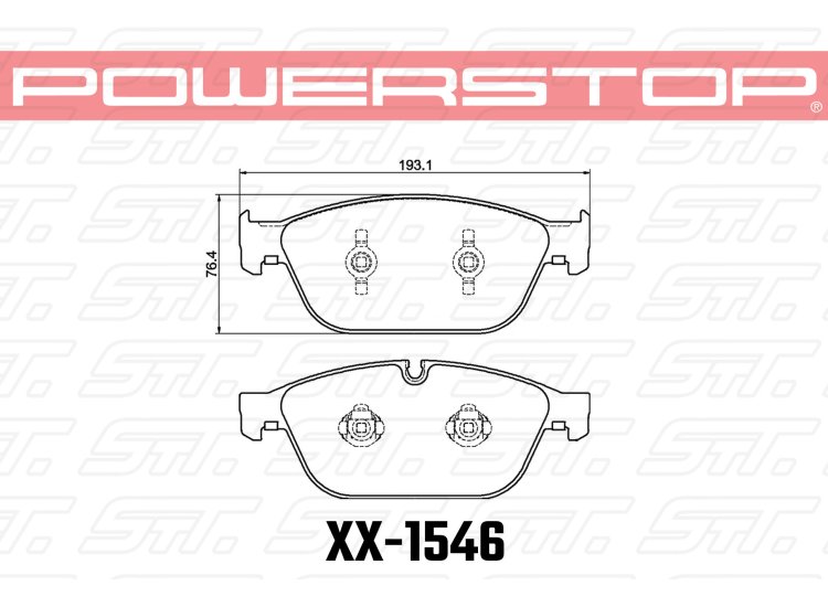Колодки тормозные 23-1546 PowerStop Z23 передние Audi A8; SQ5 (8R)
