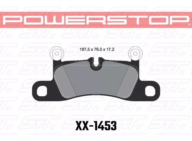 Колодки тормозные 23-1453 PowerStop Z23 задние PORSCHE CAYENNE 92A, TOUAREG 7P5 2010->