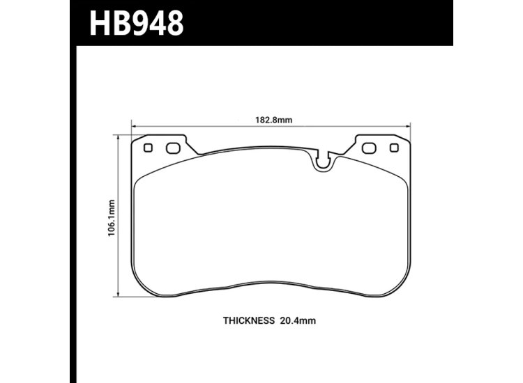Колодки тормозные HB948Z.709 HAWK PC перед BMW M5 F90; M8 F92; X5M G05; X6M G06