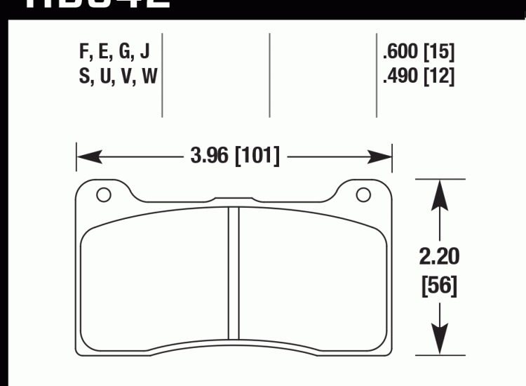 Колодки тормозные HB542D.490 HAWK ER-1